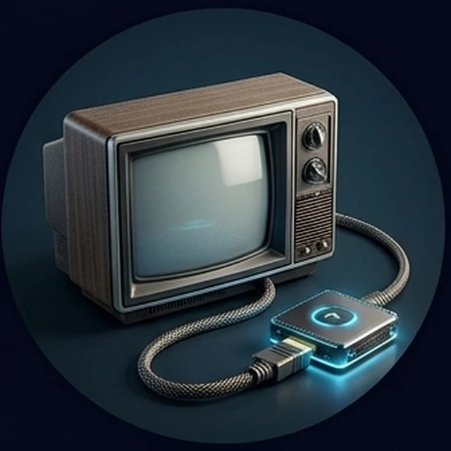 Ilustração de TVs antigas / não smart